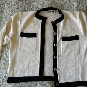 Vintage St John for Marie Gray cardigan Chanel like classic